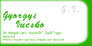 gyorgyi vucsko business card